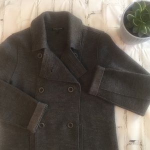 Eileen Fisher Merino Wool Double Breasted Jacket